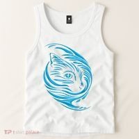 Blue Cat Wave Tank Top thumb 2