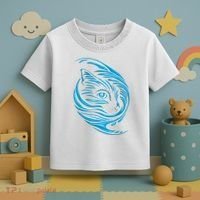 Blue Cat Wave Toddler T-Shirt thumb 3