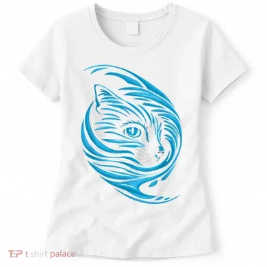 Blue Cat Wave Women's T-Shirt