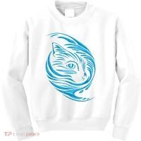 Blue Cat Wave Kids Sweatshirt thumb 0
