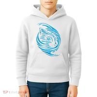 Blue Cat Wave Kids Hoodie thumb 4