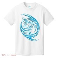 Blue Cat Wave Kids T-Shirt thumb 0