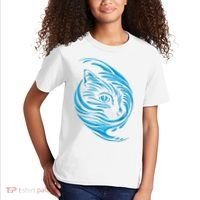 Blue Cat Wave Kids T-Shirt thumb 2