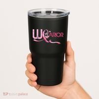 Breast Cancer Warrior Awareness Tumbler thumb 2