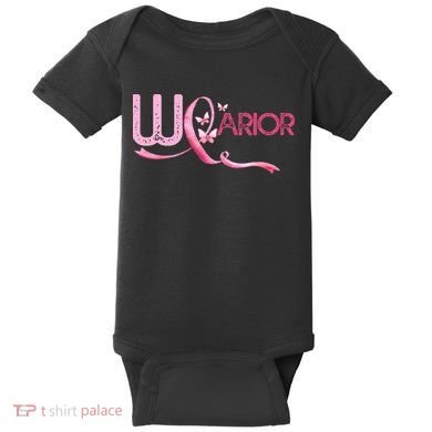 Breast Cancer Warrior Awareness Baby Bodysuit