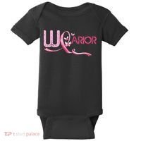 Breast Cancer Warrior Awareness Baby Bodysuit thumb 0