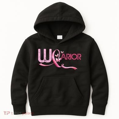 Breast Cancer Warrior Awareness Kids Hoodie