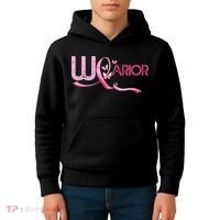 Breast Cancer Warrior Awareness Kids Hoodie thumb 4