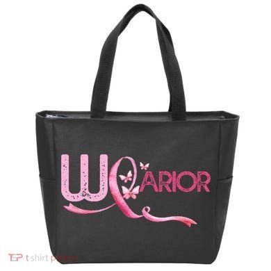 Breast Cancer Warrior Awareness Tote Bag