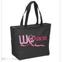 Breast Cancer Warrior Awareness Tote Bag thumb 2