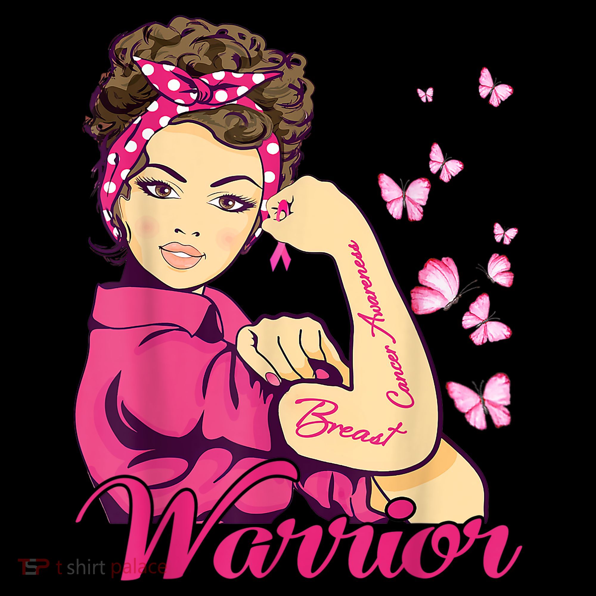Breast Cancer Warrior Rosie Riveter Pink Ribbon Unbreakable Coffee Mug