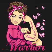 Breast Cancer Warrior Rosie Riveter Pink Ribbon Unbreakable Ornament thumb 1
