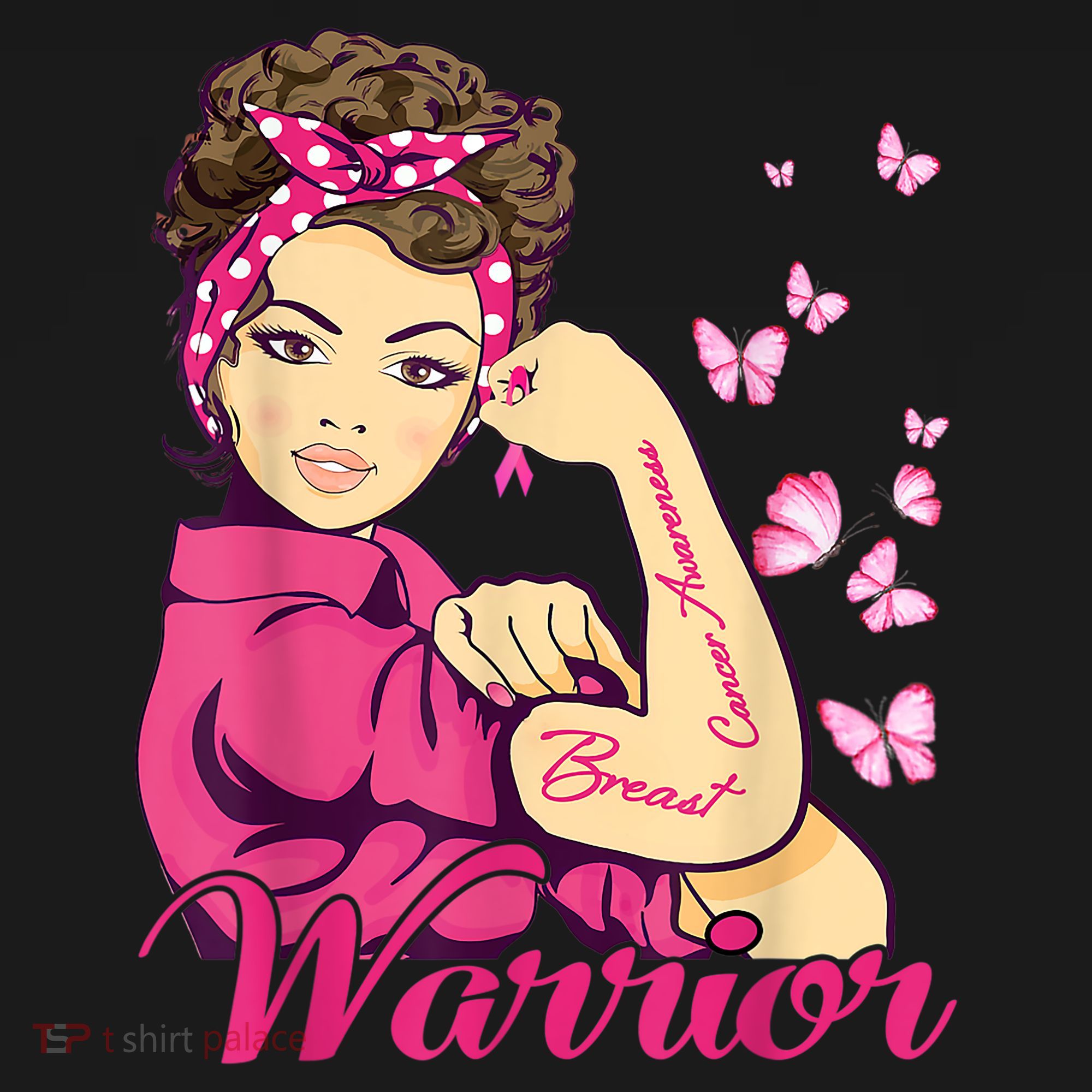 Breast Cancer Warrior Rosie Riveter Pink Ribbon Unbreakable Ornament