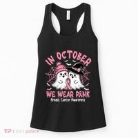 Breast Cancer Women Shirts Halloween In October We Wear Pink_ Women's Tank Top thumb 0