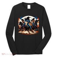Black Cowgirl Western Rodeo Melanin Black History Texas Long Sleeve Shirt thumb 0