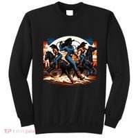 Black Cowgirl Western Rodeo Melanin Black History Texas Sweatshirt thumb 0