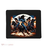Black Cowgirl Western Rodeo Melanin Black History Texas Mousepad thumb 0