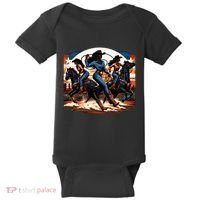 Black Cowgirl Western Rodeo Melanin Black History Texas Baby Bodysuit thumb 0