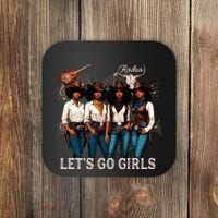 Black Cowgirl Western Rodeo Melanin Juneteenth Texas Coaster thumb 0