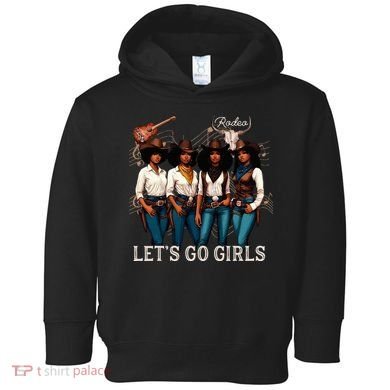 Black Cowgirl Western Rodeo Melanin Juneteenth Texas Toddler Hoodie