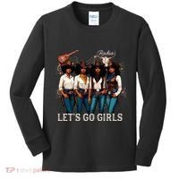 Black Cowgirl Western Rodeo Melanin Juneteenth Texas Kids Long Sleeve Shirt thumb 0