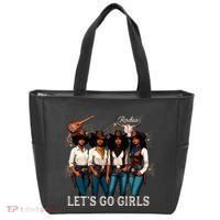 Black Cowgirl Western Rodeo Melanin Juneteenth Texas Tote Bag thumb 0
