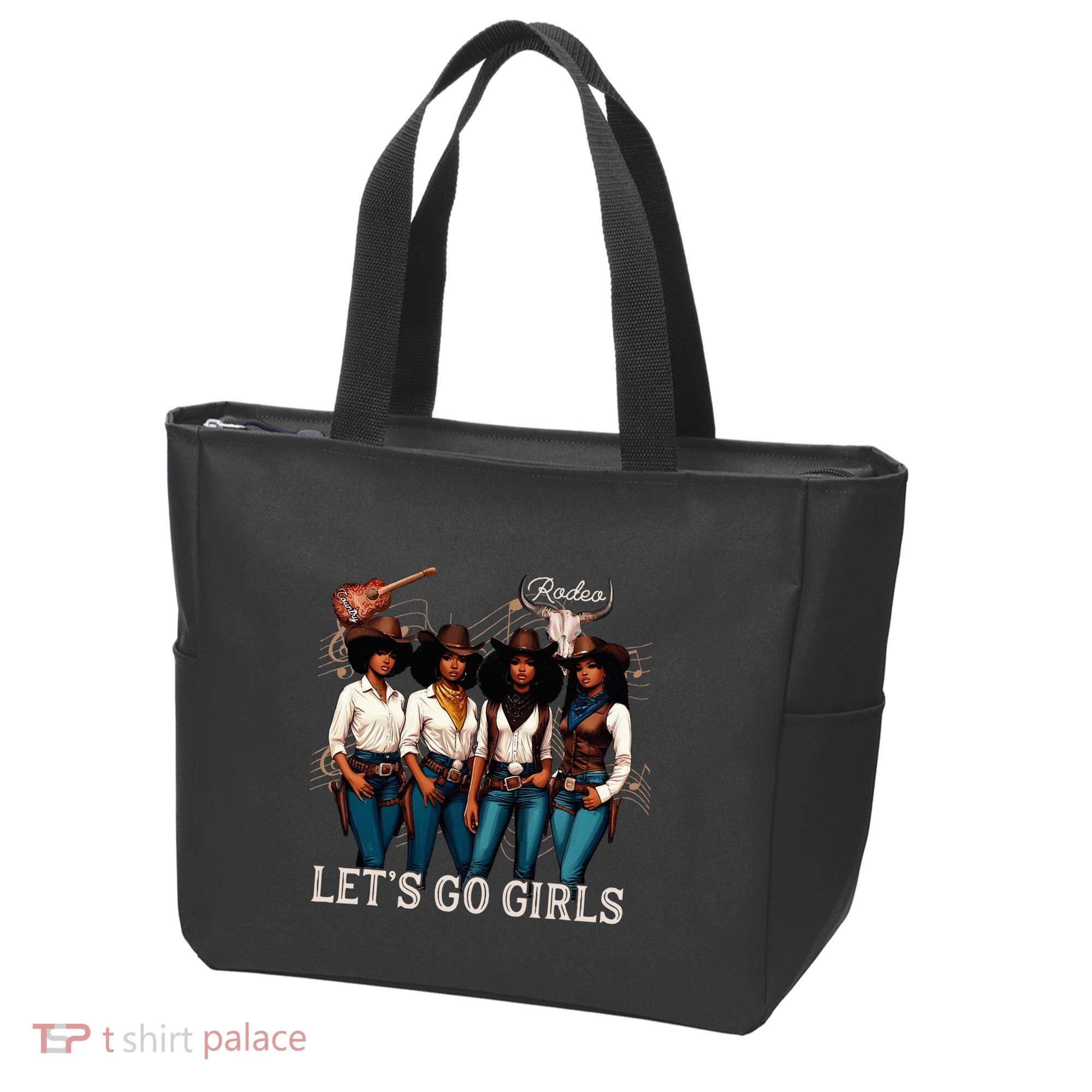 Black Cowgirl Western Rodeo Melanin Juneteenth Texas Tote Bag
