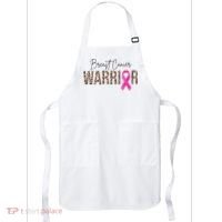 Breast Cancer Warrior Pink Ribbon Cheetah Apron thumb 0