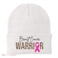Breast Cancer Warrior Pink Ribbon Cheetah Beanie thumb 0