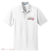 Breast Cancer Warrior Pink Ribbon Cheetah Dry Zone Grid Polo thumb 0