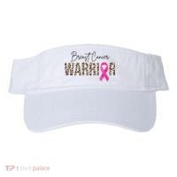 Breast Cancer Warrior Pink Ribbon Cheetah Visor thumb 0