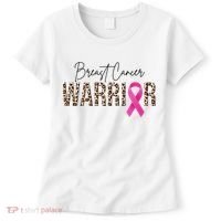 Breast Cancer Warrior Pink Ribbon Cheetah Women's T-Shirt thumb 0