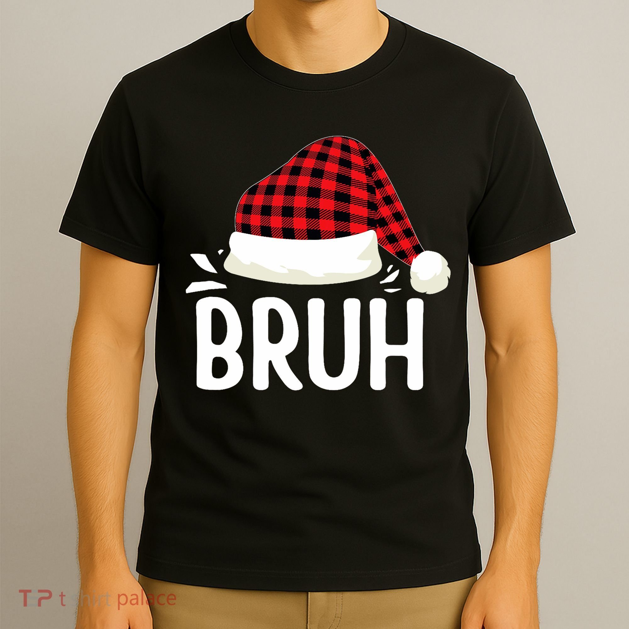 Bruh Christmas Xmas Funny Christmas Pajama T-Shirt