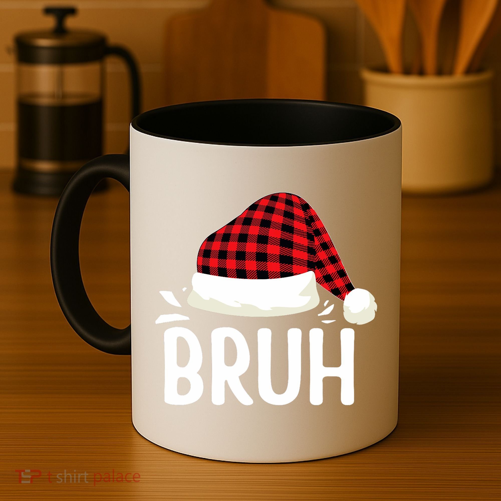 Bruh Christmas Xmas Funny Christmas Pajama Coffee Mug