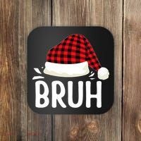 Bruh Christmas Xmas Funny Christmas Pajama Coaster thumb 0
