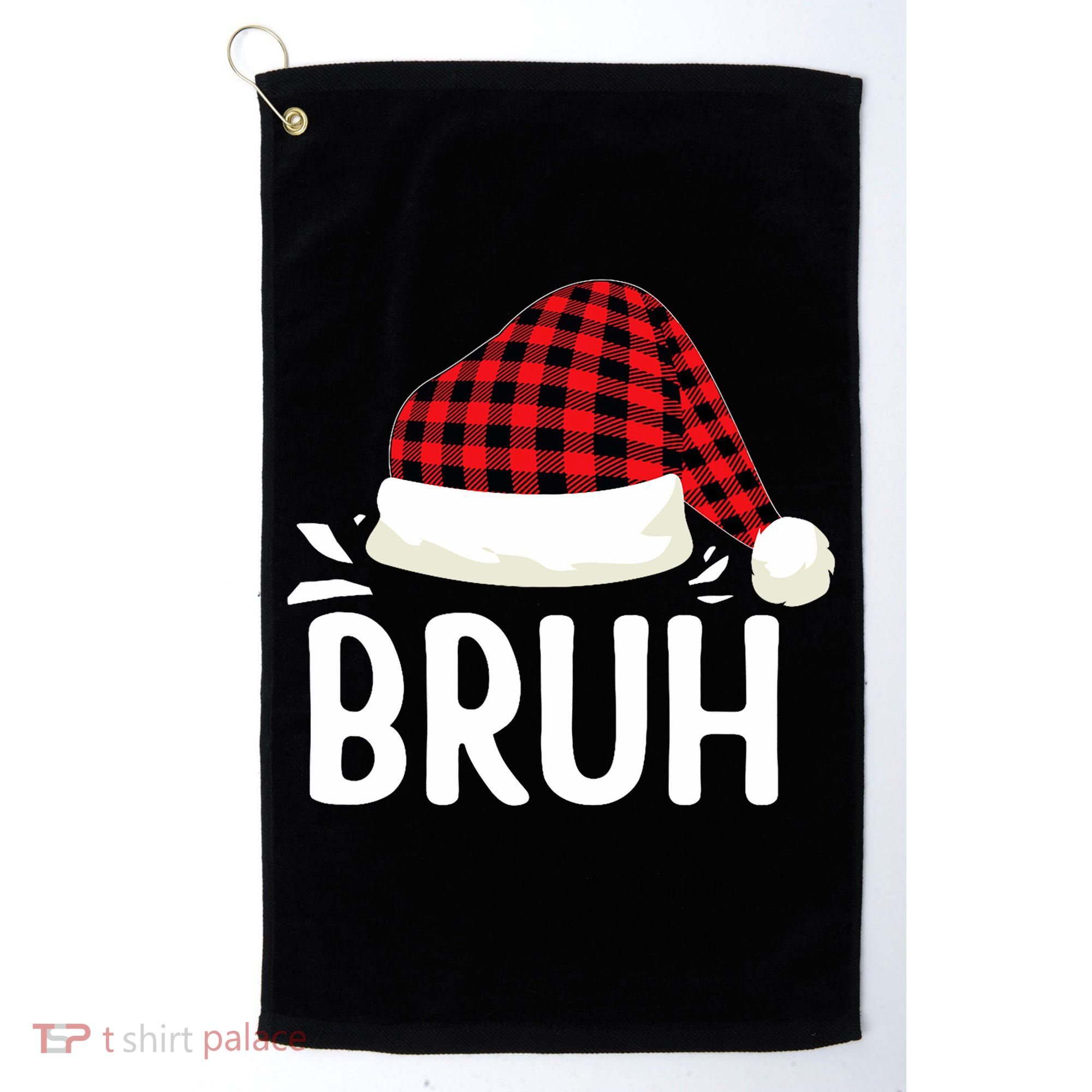 Bruh Christmas Xmas Funny Christmas Pajama Golf Towel