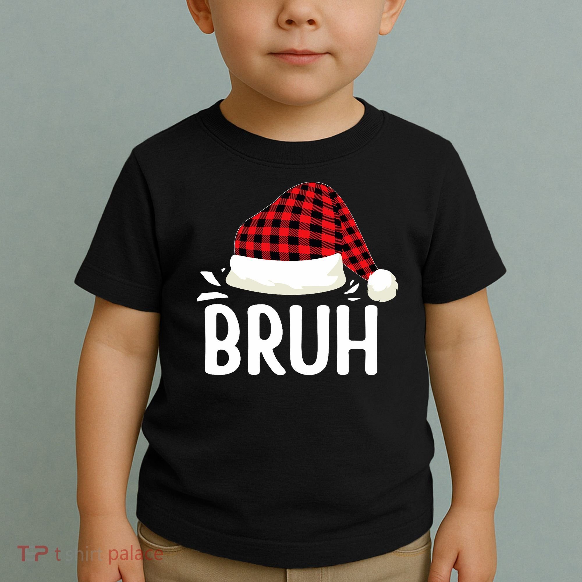 Bruh Christmas Xmas Funny Christmas Pajama Toddler T-Shirt
