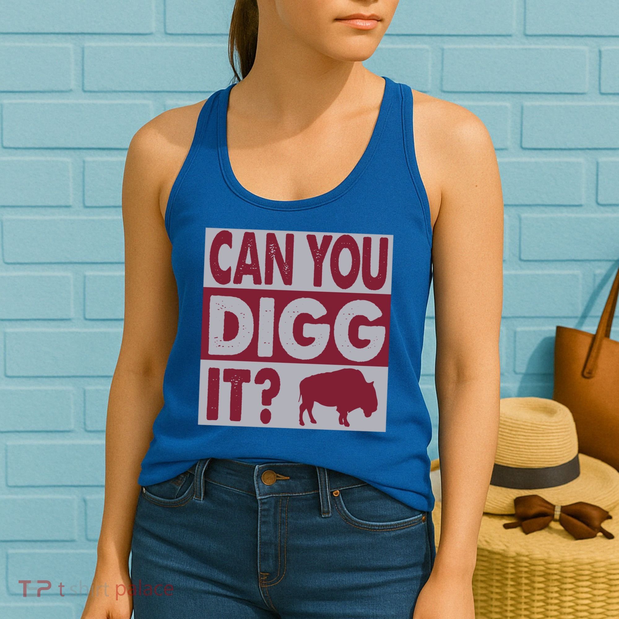 Buffalo Can You Digg It Great Football Fans Lovers Gift Women's Tank Top