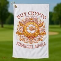 Buy Crypto Yes This Is A Financial Advice Golf Towel thumb 1