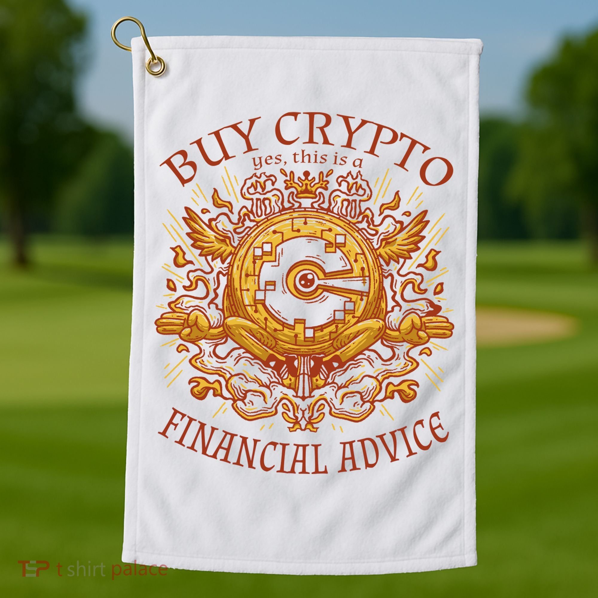 Buy Crypto Yes This Is A Financial Advice Golf Towel