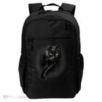 Black Cat Yellow Eyes TShirt Cats Tee Shirt Backpack thumb 0