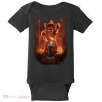 Balrog Cat You Shall Not Pass Wizard Monster Fight Baby Bodysuit thumb 0