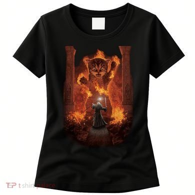 Balrog Cat You Shall Not Pass Wizard Monster Fight Women's T-Shirt