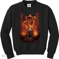 Balrog Cat You Shall Not Pass Wizard Monster Fight Kids Sweatshirt thumb 0