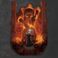 Balrog Cat You Shall Not Pass Wizard Monster Fight T-Shirt thumb 5