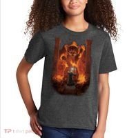 Balrog Cat You Shall Not Pass Wizard Monster Fight Kids T-Shirt thumb 2