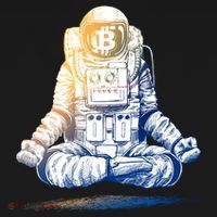 Bitcoin Cryptocurrency Yoga Astronaut Backpack thumb 2