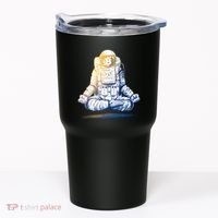 Bitcoin Cryptocurrency Yoga Astronaut Tumbler thumb 0