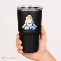 Bitcoin Cryptocurrency Yoga Astronaut Tumbler thumb 2