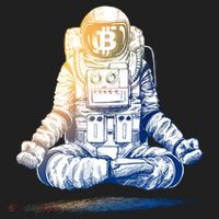 Bitcoin Cryptocurrency Yoga Astronaut Tumbler thumb 3
